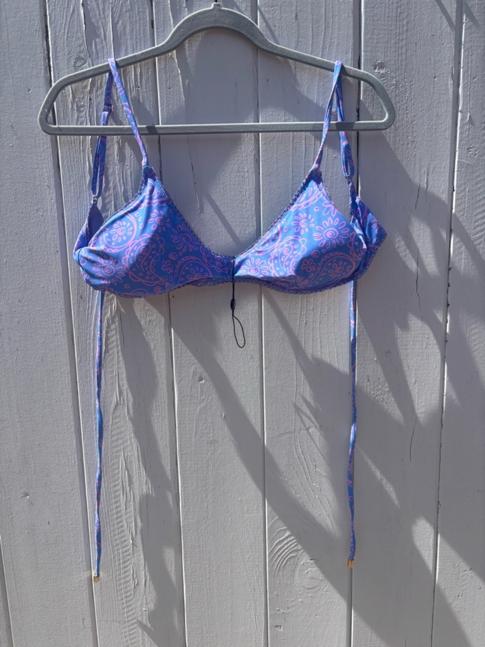 Blackbough Lazy Paisley String Bikini Top Large NWT - Picture 3 of 9